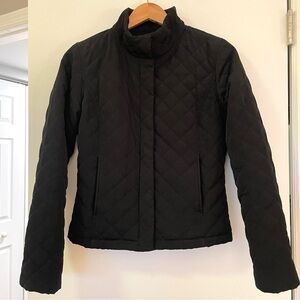CALVIN KLEIN WOMENS XS SHORT BLACK JACKET FULL ZIP LINED